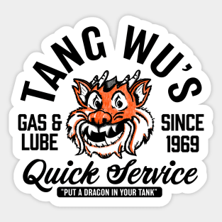 Tang Wu's Gas and Lube - Biker Style (Multicolor) Sticker